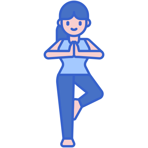 yoga Flaticons Lineal Color icona