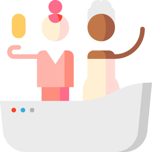 Bath Puppet Characters Flat icon