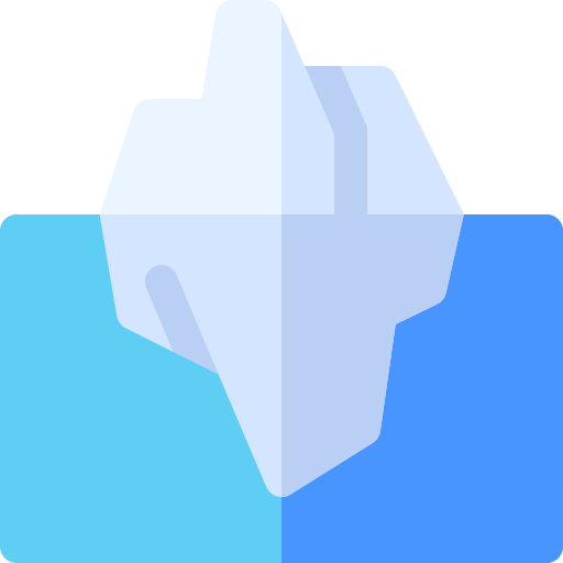 iceberg Basic Rounded Flat Ícone