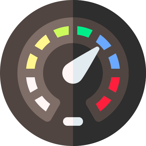 Speedometer Basic Rounded Flat icon