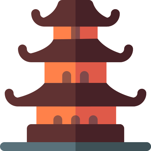 pagode Basic Rounded Flat Ícone