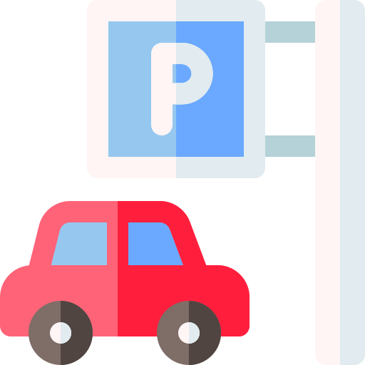 parcheggio Basic Rounded Flat icona