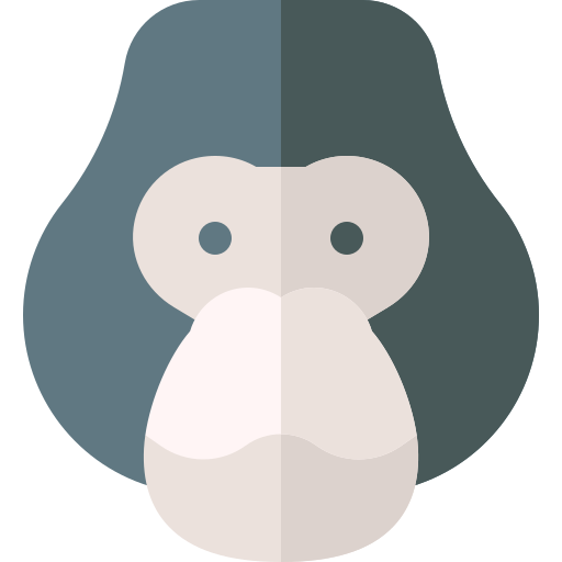 gorila Basic Rounded Flat icono