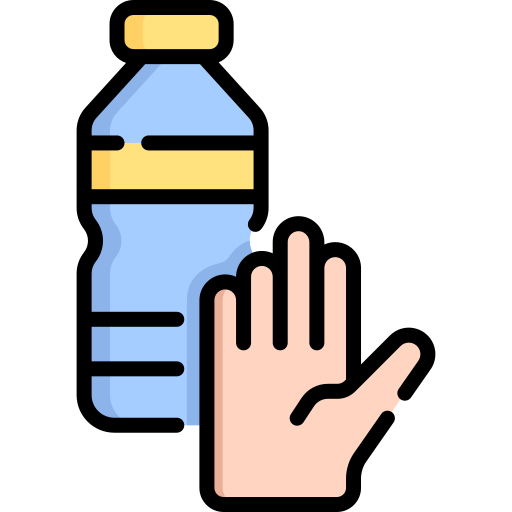 No plastic bottles Special Lineal color icon