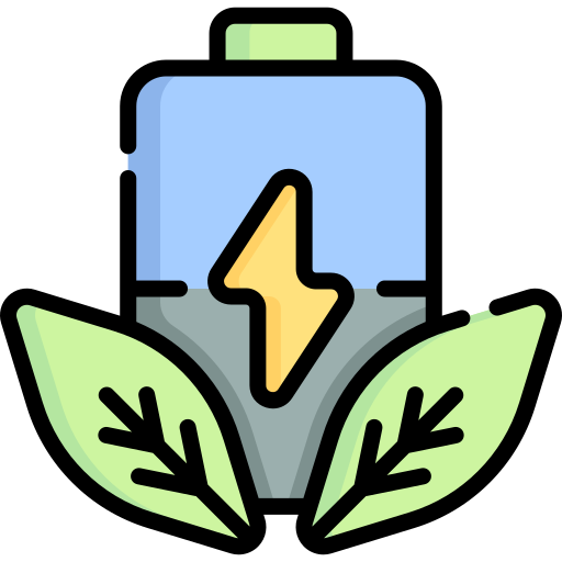 batería ecológica Special Lineal color icono