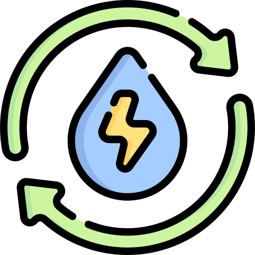 energía del agua Special Lineal color icono