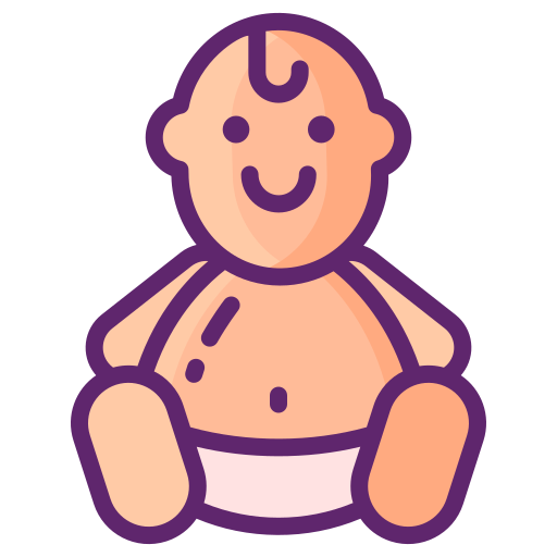 赤ちゃん Flaticons Lineal Color icon