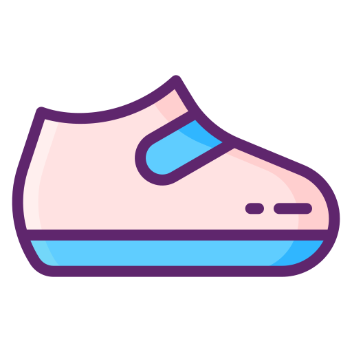 scarpe per neonato Flaticons Lineal Color icona