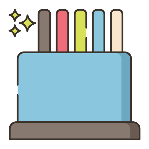 kreda Flaticons Lineal Color ikona