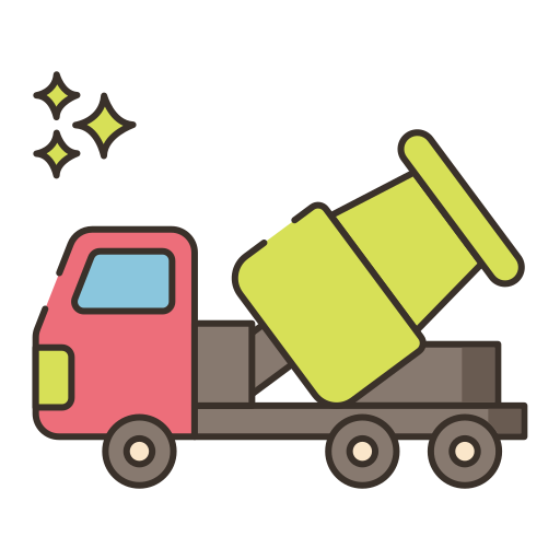 betonmixer Flaticons Lineal Color icoon