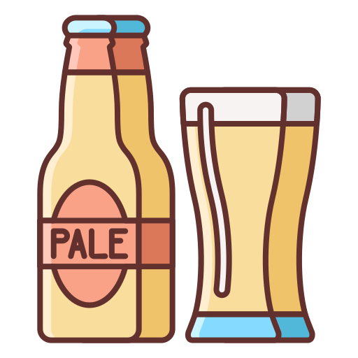 bleek bier Flaticons Lineal Color icoon