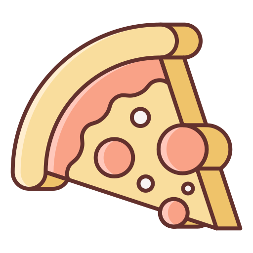 pizza Flaticons Lineal Color icoon