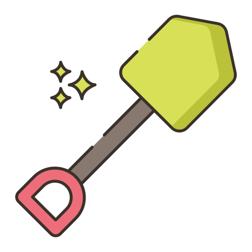 Shovel Flaticons Lineal Color icon