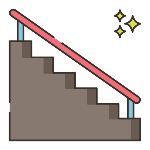 계단 Flaticons Lineal Color icon