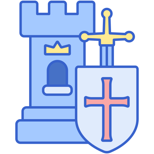 Średniowieczny Flaticons Lineal Color ikona