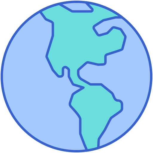 地球 Flaticons Lineal Color icon