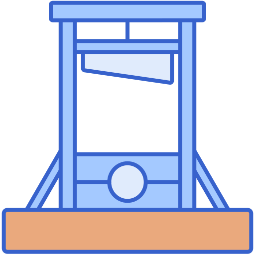 guillotina Flaticons Lineal Color icono