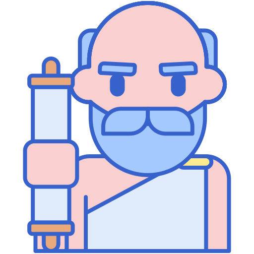 Philosopher Flaticons Lineal Color icon