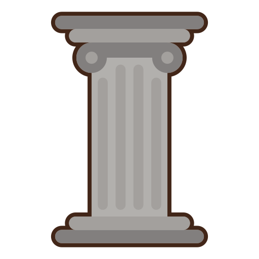 ギリシャの柱 Flaticons Lineal Color icon