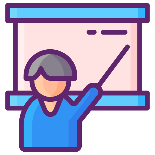 Teacher Flaticons Lineal Color icon