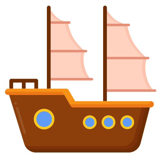 barca Flaticons Flat icono