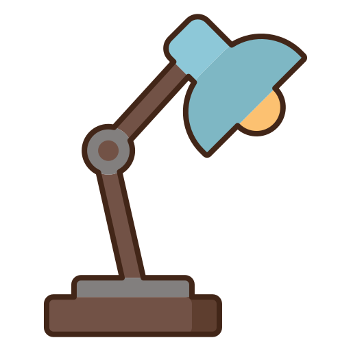 lámpara de escritorio Flaticons Lineal Color icono