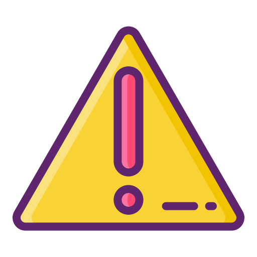 advertencia Flaticons Lineal Color icono