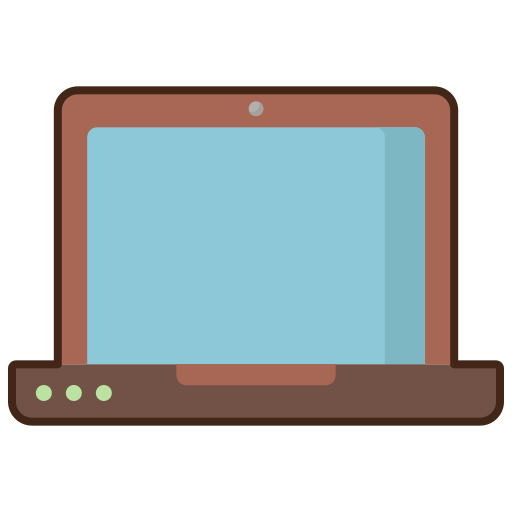 computadora portátil Flaticons Lineal Color icono