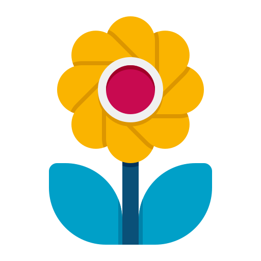 Цветок Flaticons Flat иконка