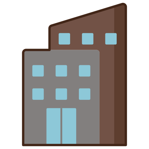 Office building Flaticons Lineal Color icon