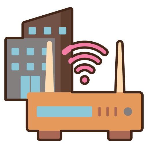 router Flaticons Lineal Color icon