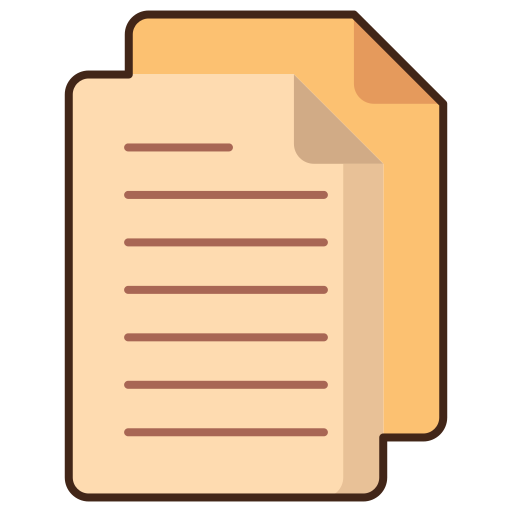 Papers Flaticons Lineal Color icon