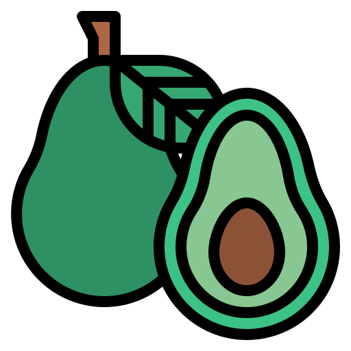 avocado Iconixar Lineal Color icon