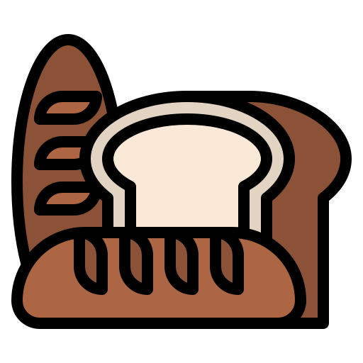 Bread Iconixar Lineal Color icon