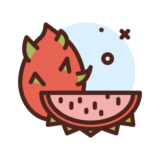 Dragon fruit Darius Dan Lineal Color icon