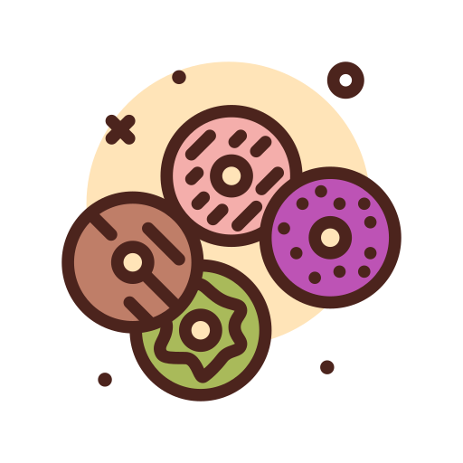 Donuts Darius Dan Lineal Color icon