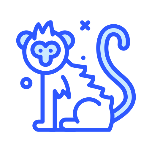 małpa Darius Dan Blue ikona