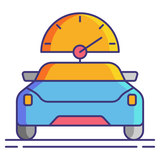 Mileage Flaticons Lineal Color icon