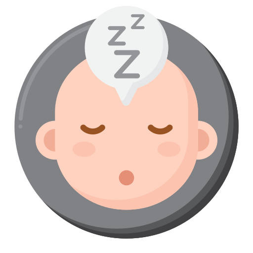 Sleeping baby Flaticons Flat icon