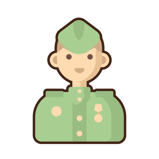 Soldiers Flaticons Lineal Color icon