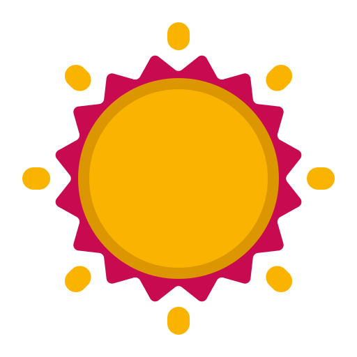 słońce Flaticons Flat ikona