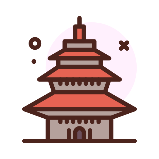 pagoda Darius Dan Lineal Color icona