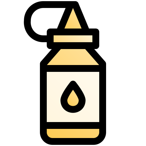 Sauce bottle Fatima Lineal Color icon