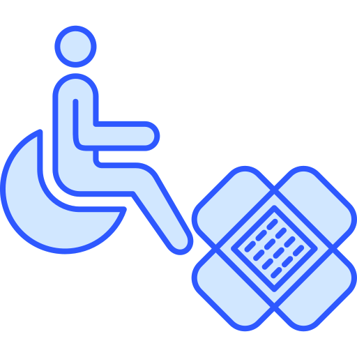 Инвалидное кресло Generic Blue иконка