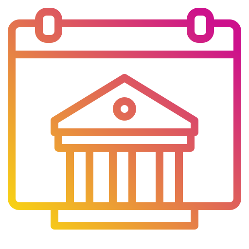 Banking Payungkead Gradient icon