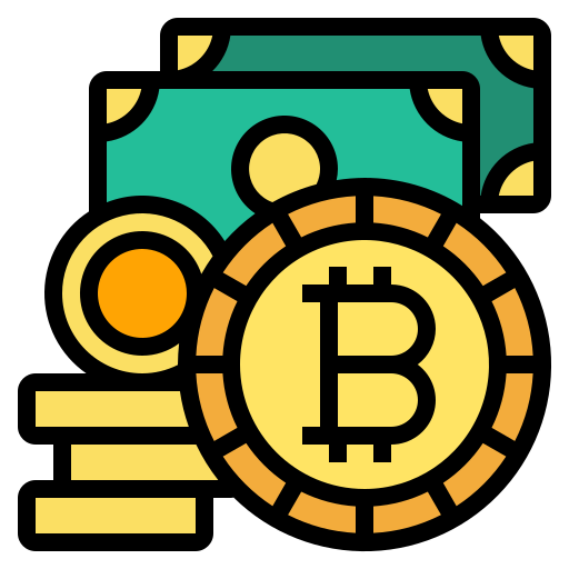 bitcoin Payungkead Lineal Color icono