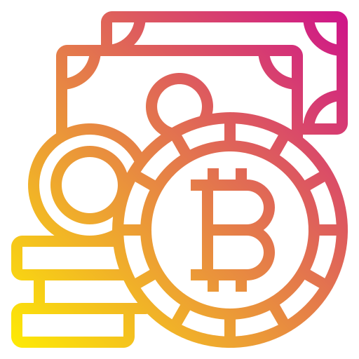 Bitcoin Payungkead Gradient icon