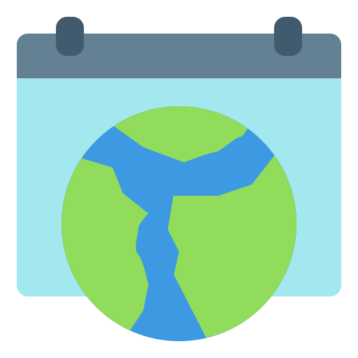Earth day Payungkead Flat icon