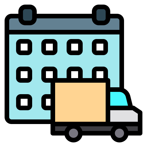 Delivery truck Payungkead Lineal Color icon