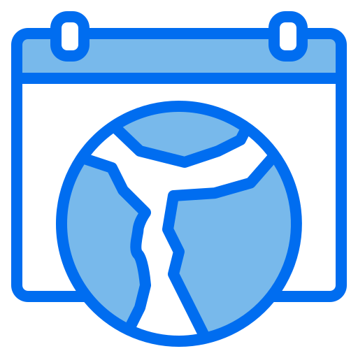Earth day Payungkead Blue icon